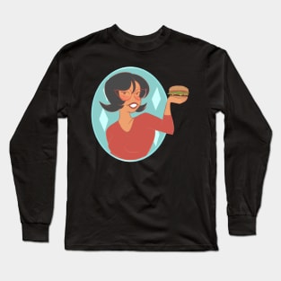 Burger Babe Long Sleeve T-Shirt